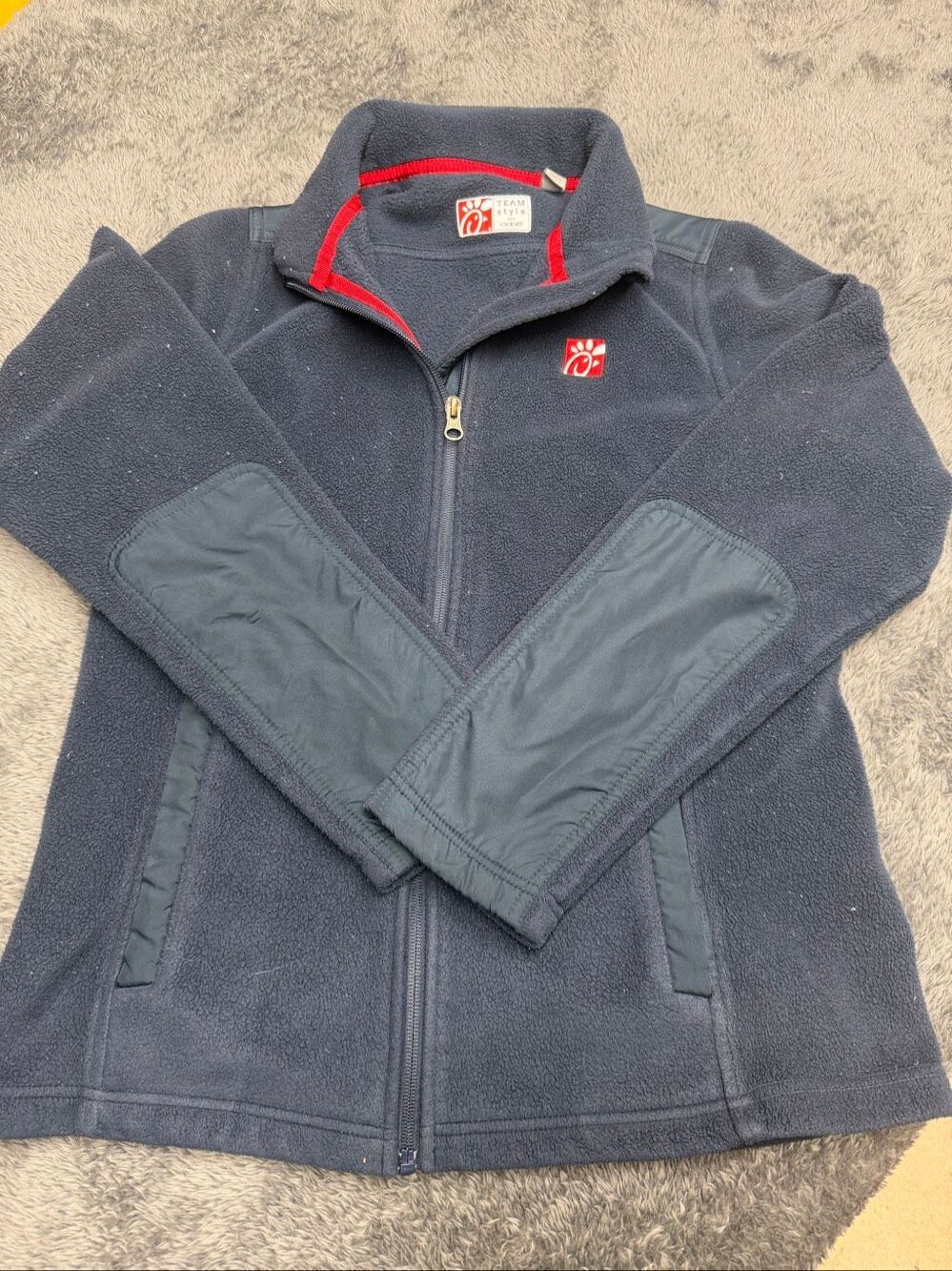 Chick-fil-A Oobe Team Style Fleece Full-Zip Jacket, Size Medium